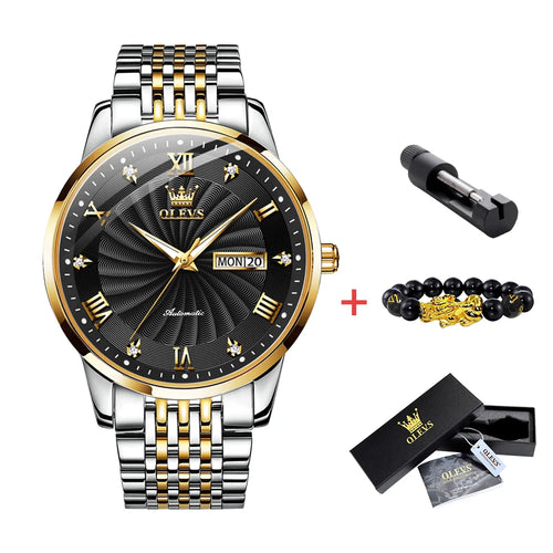 OLEVS Luxury Watch Men Automatic Mechanical Business Male Watch