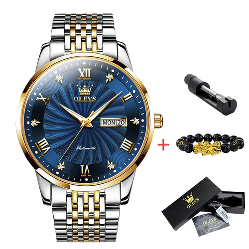 OLEVS Luxury Watch Men Automatic Mechanical Business Male Watch