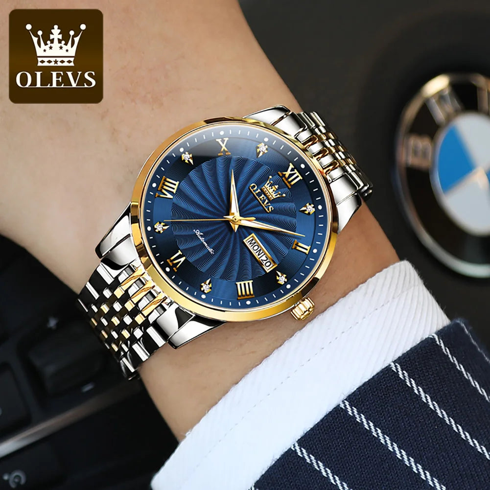 OLEVS Luxury Watch Men Automatic Mechanical Business Male Watch