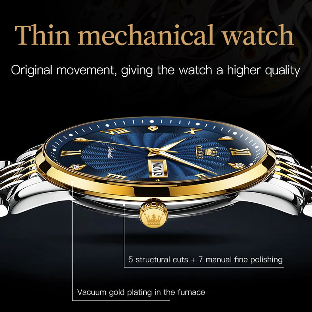 OLEVS Luxury Watch Men Automatic Mechanical Business Male Watch