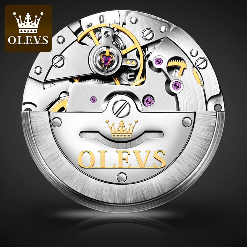 OLEVS Luxury Watch Men Automatic Mechanical Business Male Watch